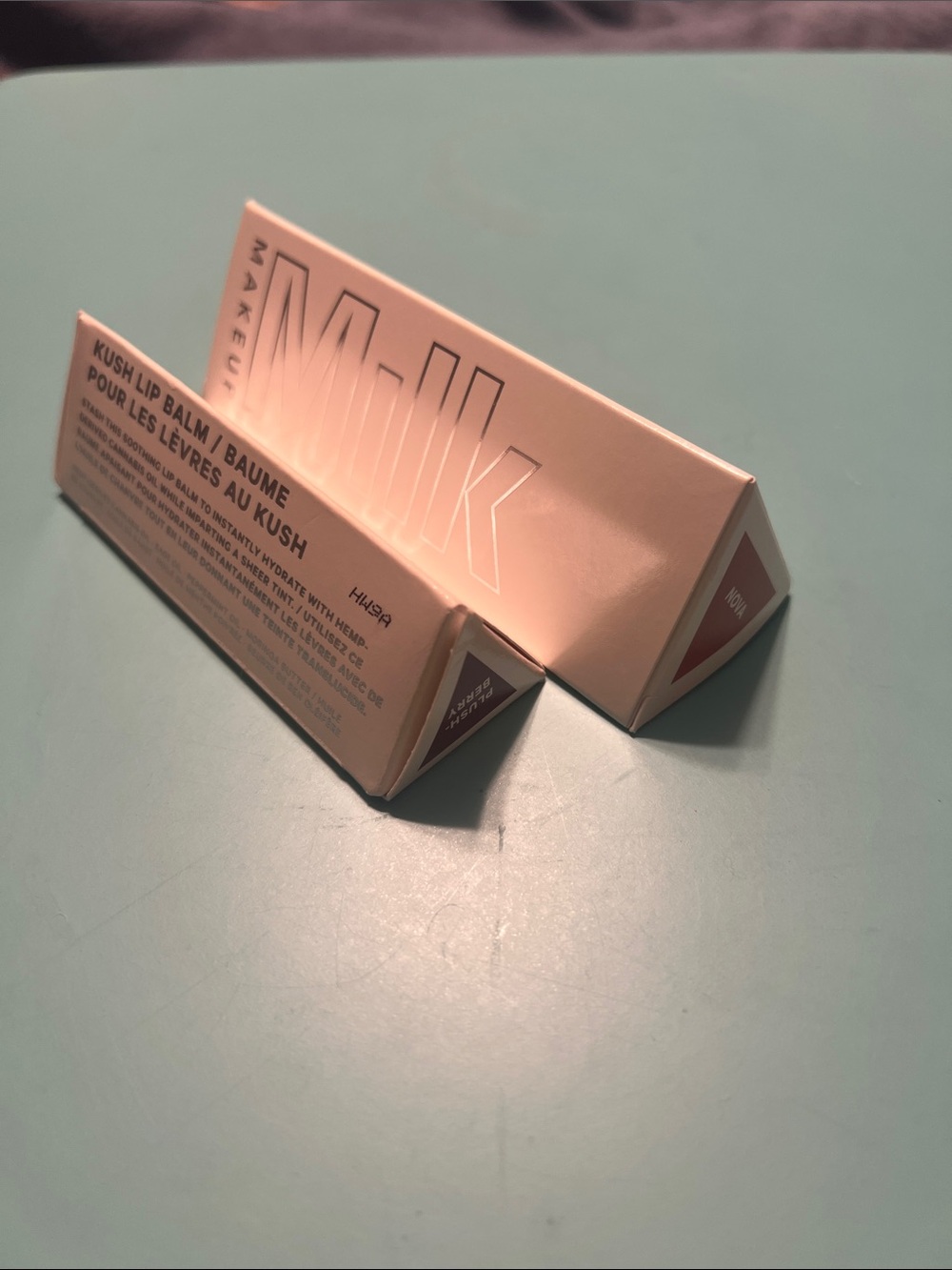 NIB Milk Makeup Kush Lip Balm(plush berry) and Kush lip glaze (Nova)